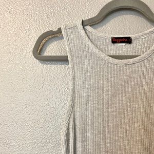 Grey midi body con dress